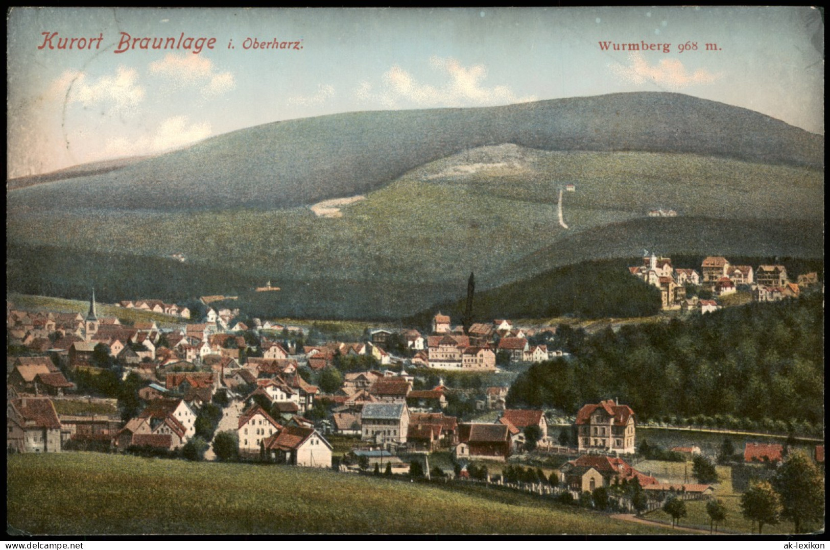 Ansichtskarte Braunlage Wurmberg, Stimmungsbild 1911 - Braunlage