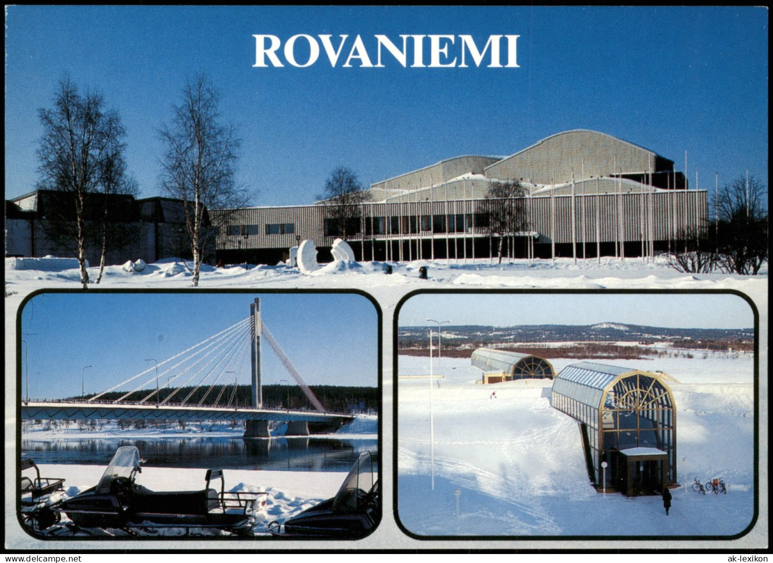 Postcard Rovaniemi Mehrbildkarte Mit 3 Ortsansichten 2000 - Finlande