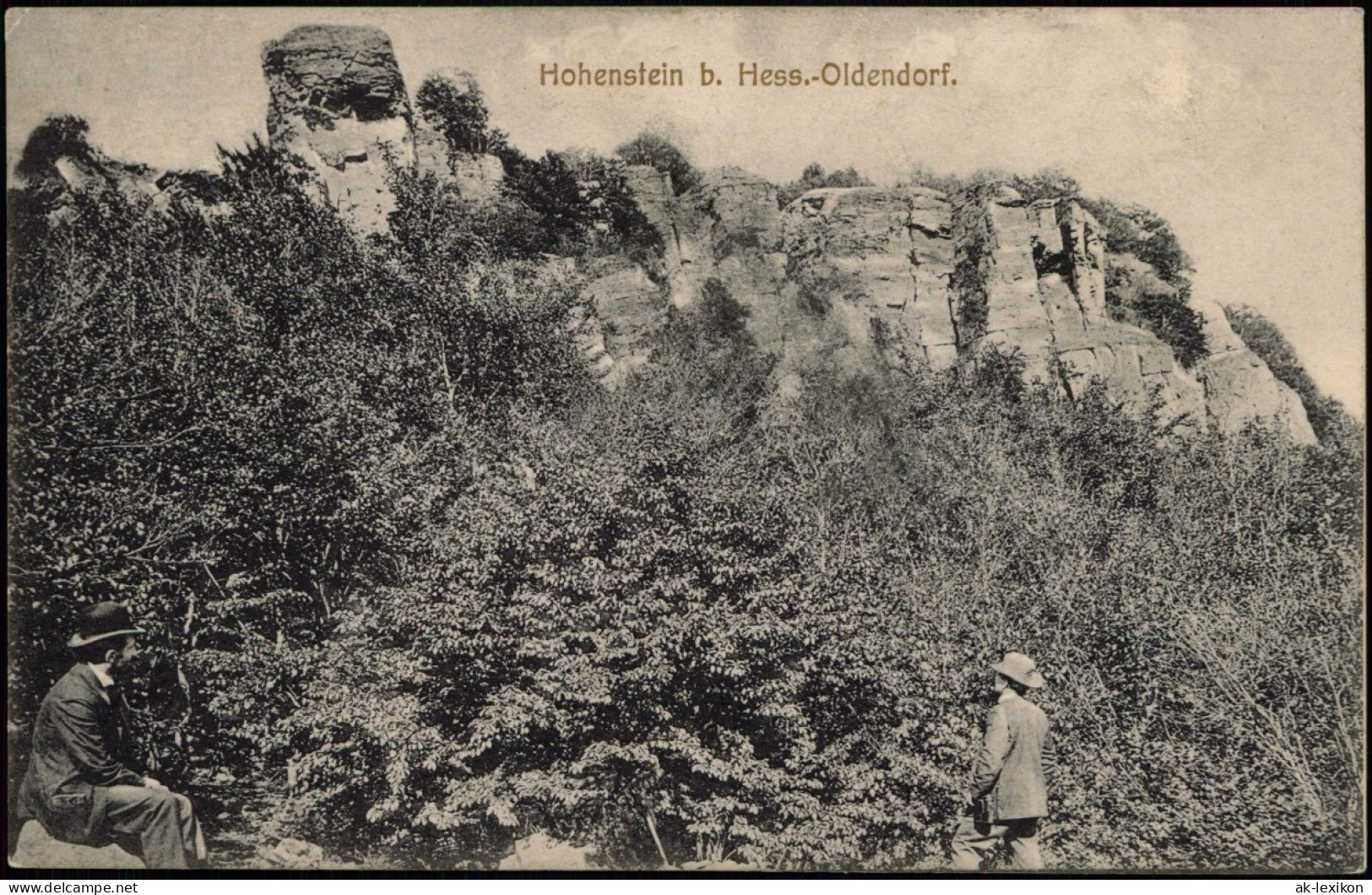 Ansichtskarte Hessisch Oldendorf Hohenstein, Felsen-Landschaft 1910 - Hessisch-Oldendorf