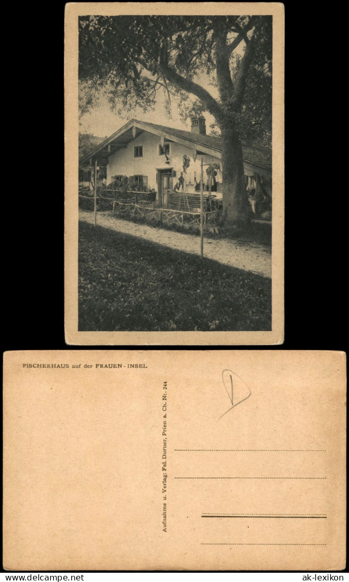 Ansichtskarte Chiemsee FISCHERHAUS Auf Der FRAUEN-INSEL 1930 - Chiemgauer Alpen