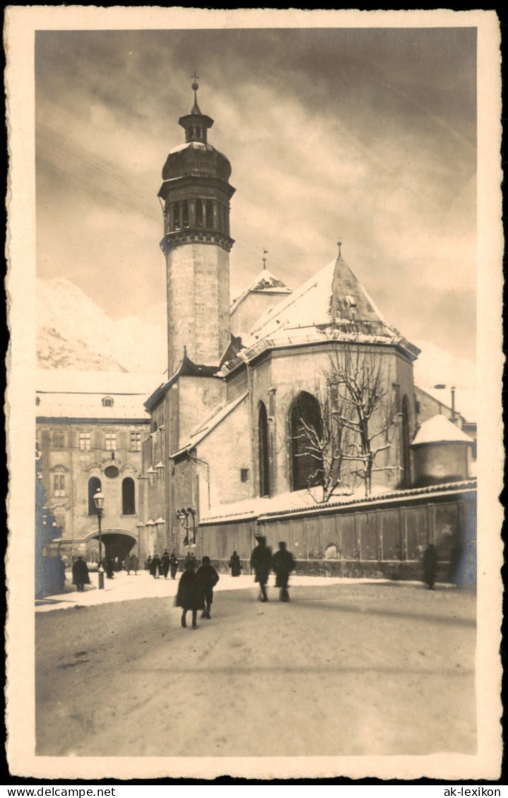 Ansichtskarte Innsbruck Stadtpartie Im Winter 1929 - Innsbruck