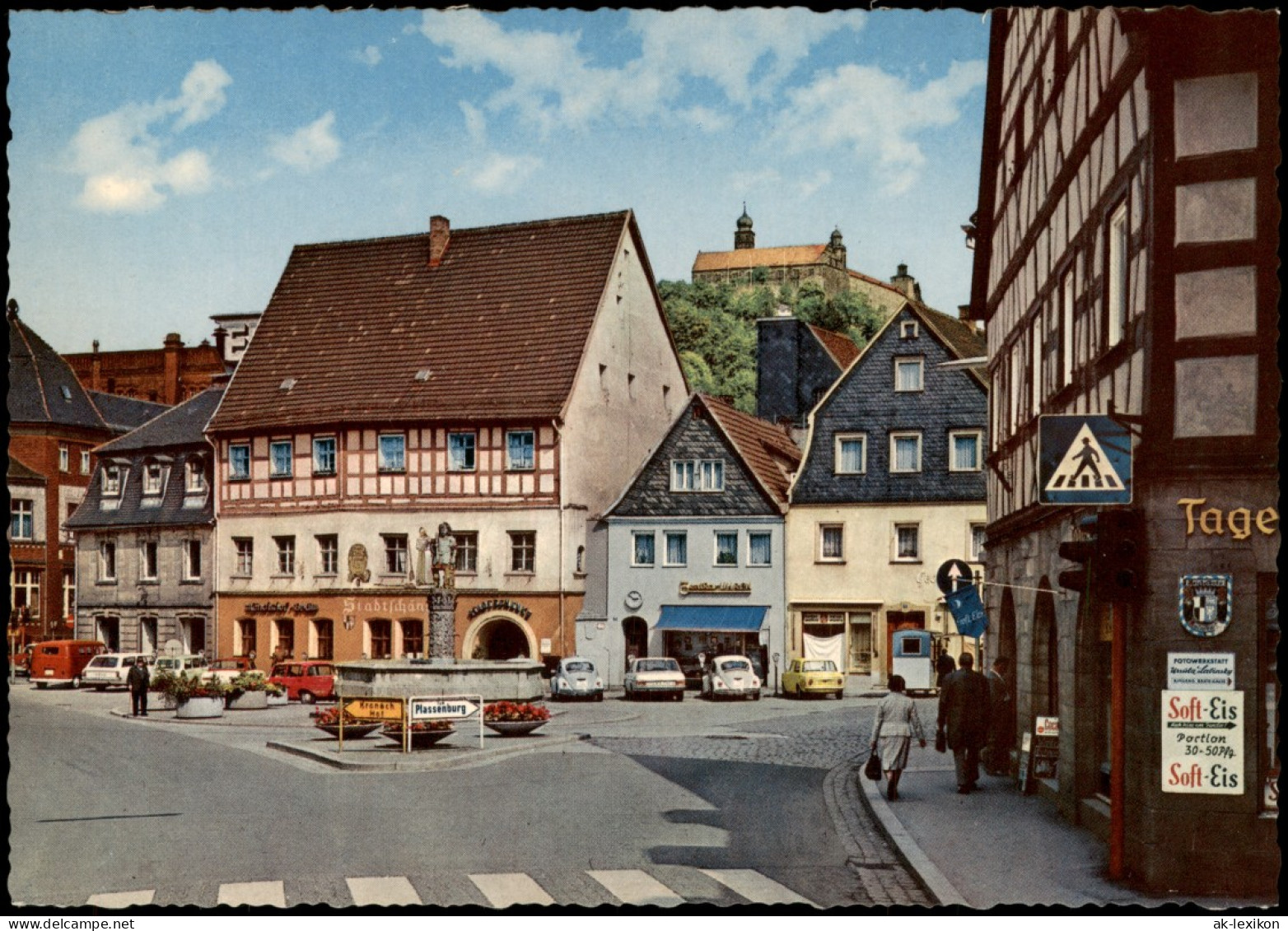 Ansichtskarte Kulmbach Strassen Kreuzung Am Holzmarkt 1970 - Kulmbach