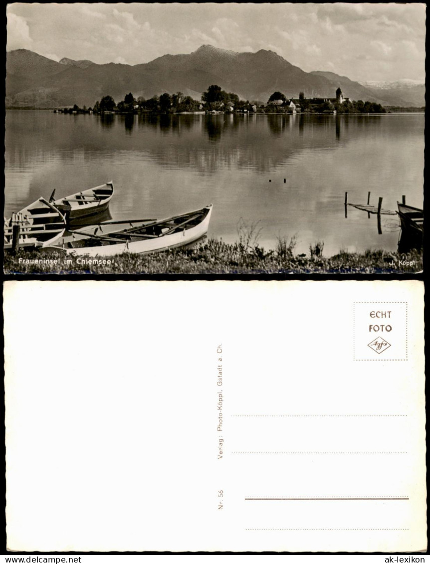 Ansichtskarte Chiemsee Fraueninsel Im Chiemsee 1960 - Chiemgauer Alpen