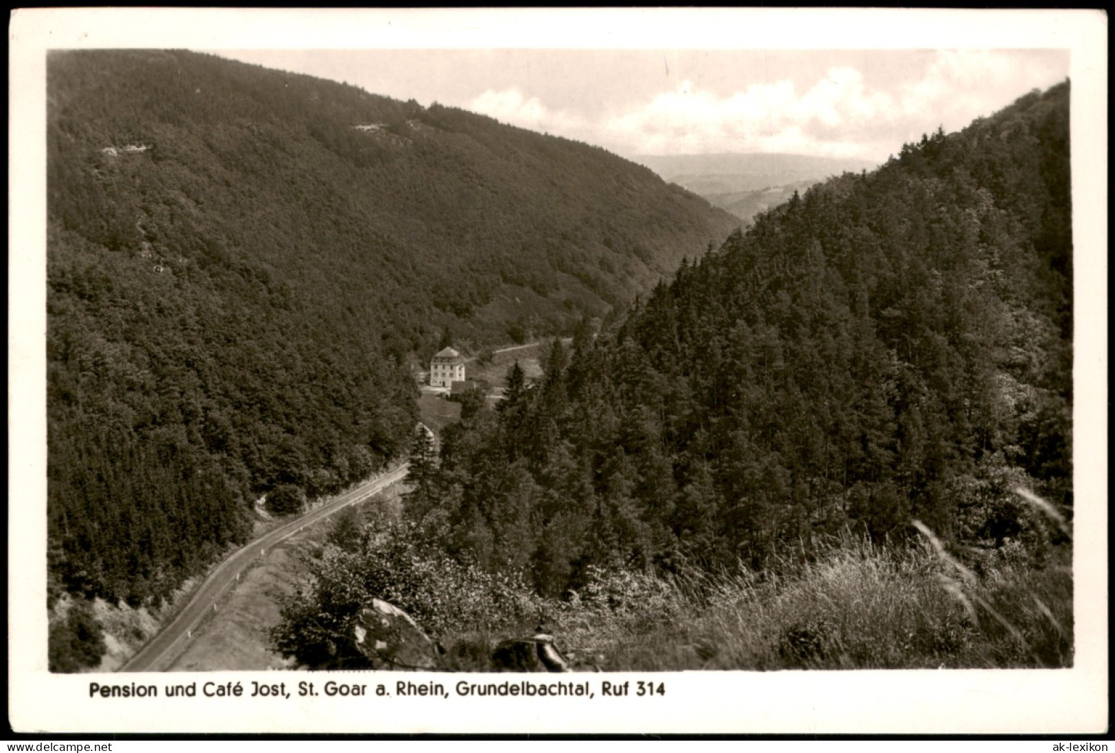 Ansichtskarte Sankt Goar Pension Und Café Jost 1964 - St. Goar