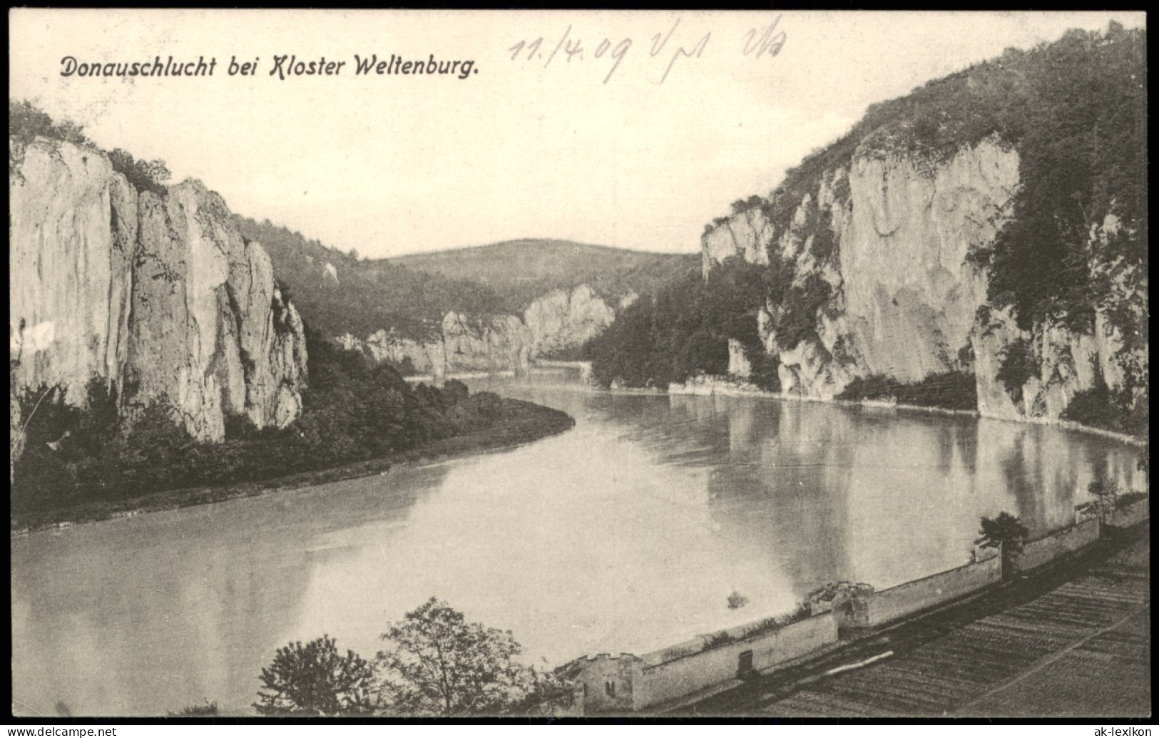 Ansichtskarte Weltenburg-Kelheim Donauschlucht Bei Kloster Weltenburg. 1909 - Kelheim