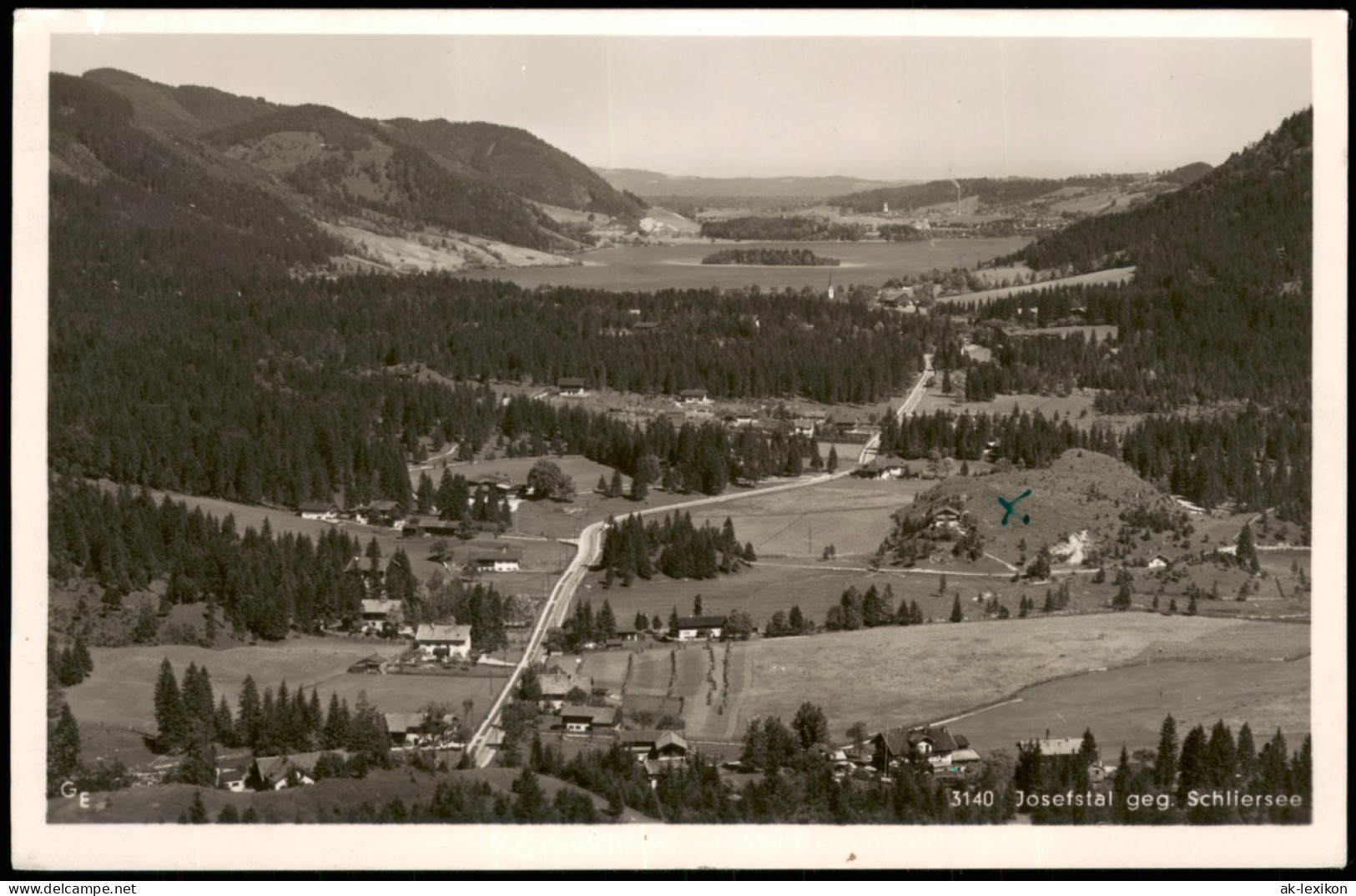 Josefstal-Schliersee Josefstal Geg. Schliersee Panorama-Ansicht 1940 - Schliersee