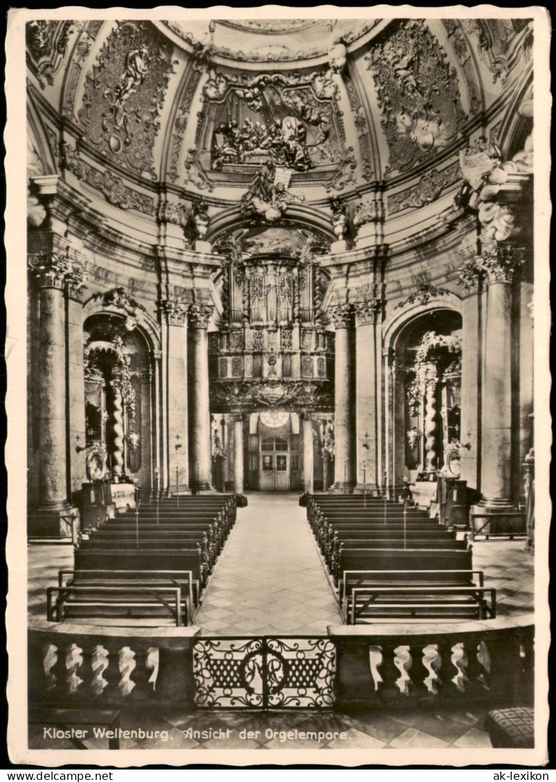 Ansichtskarte Kelheim Kloster Weltenburg Ansicht Der Orgelempore 1930 - Kelheim