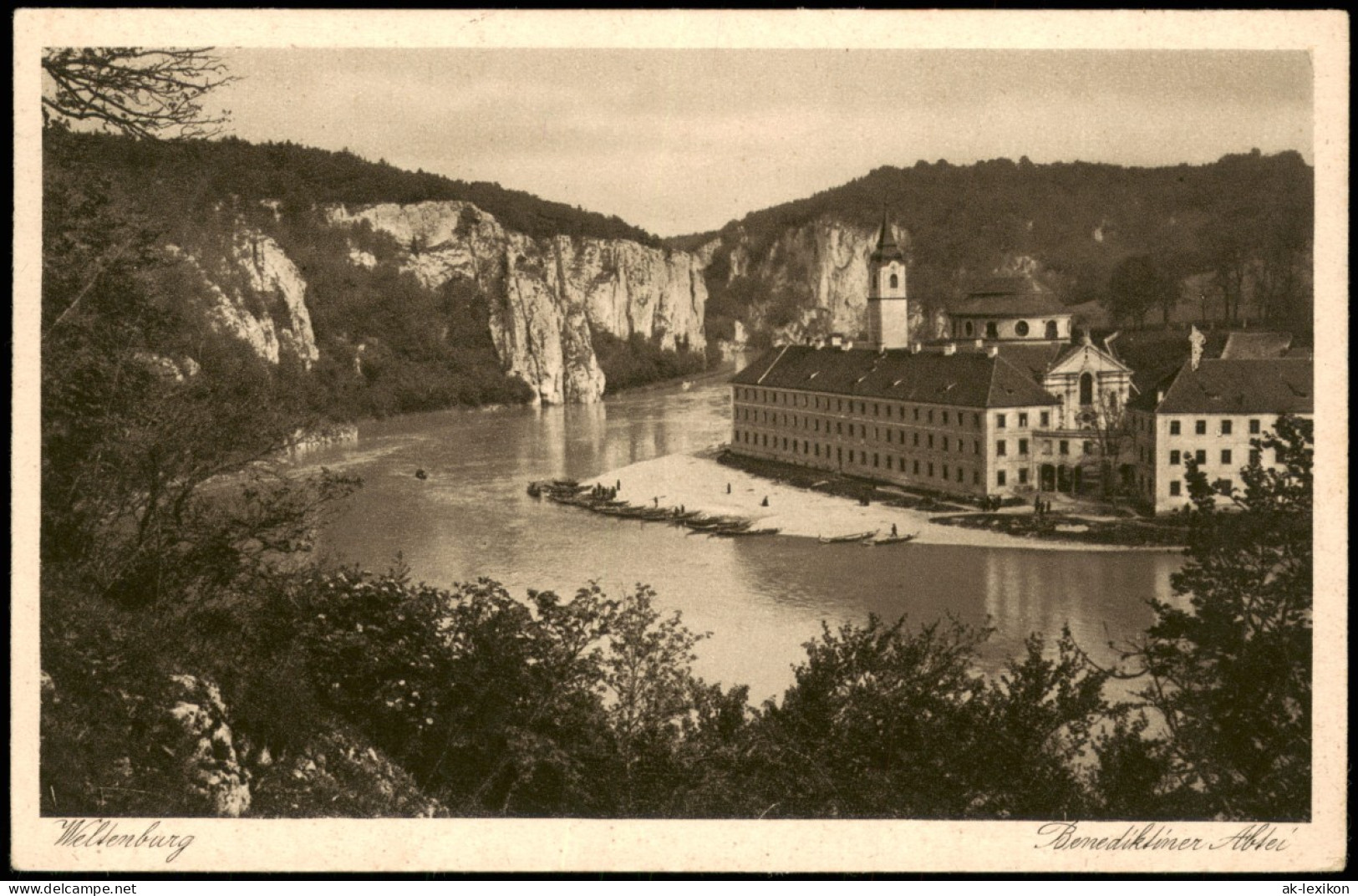 Ansichtskarte Kelheim Kloster Weltenburg Abtei Im Donau-Tal 1938 - Kelheim