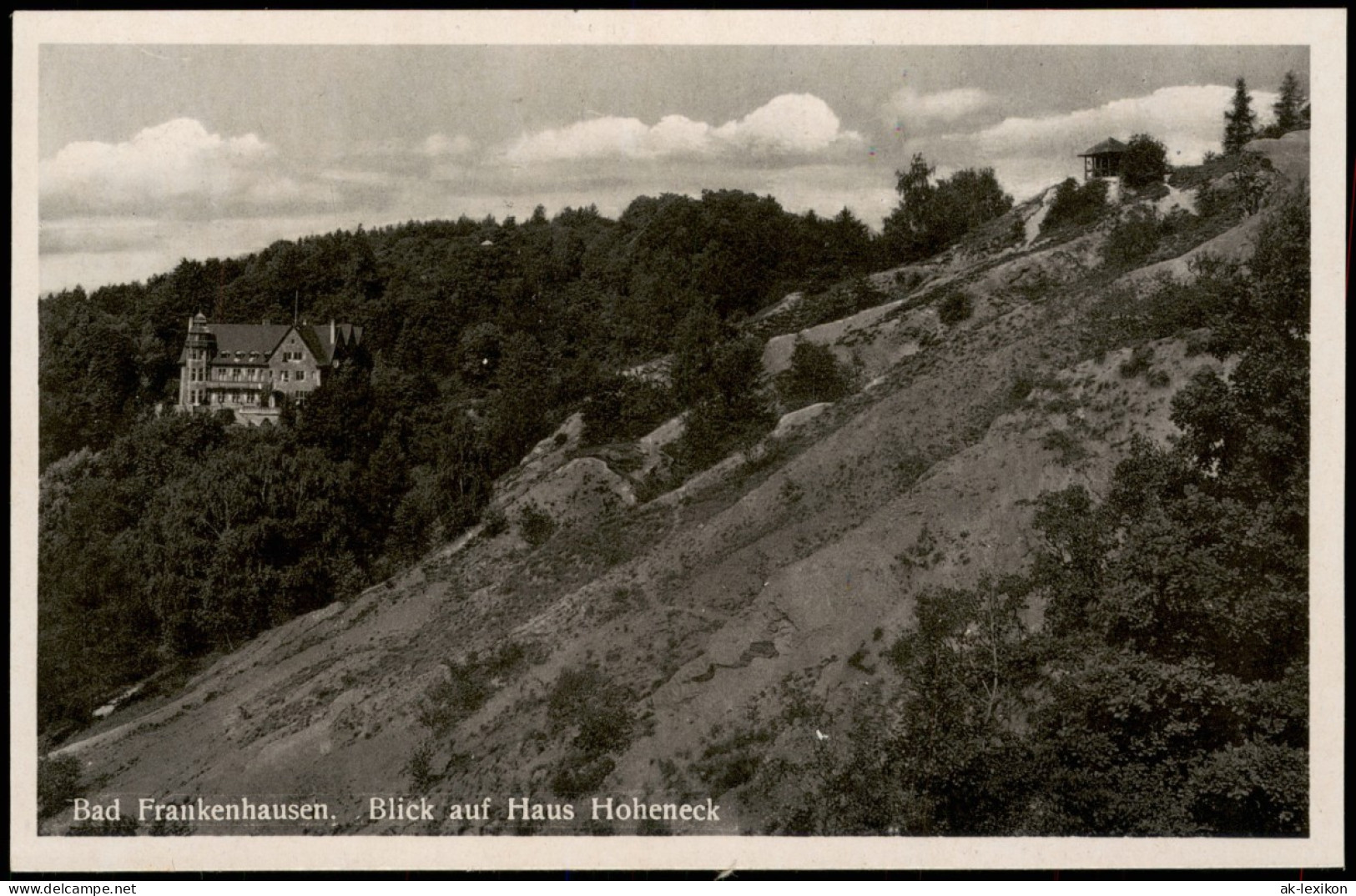 Ansichtskarte Bad Frankenhausen Panorama-Ansicht Blick Auf Haus Hoheneck 1930 - Bad Frankenhausen