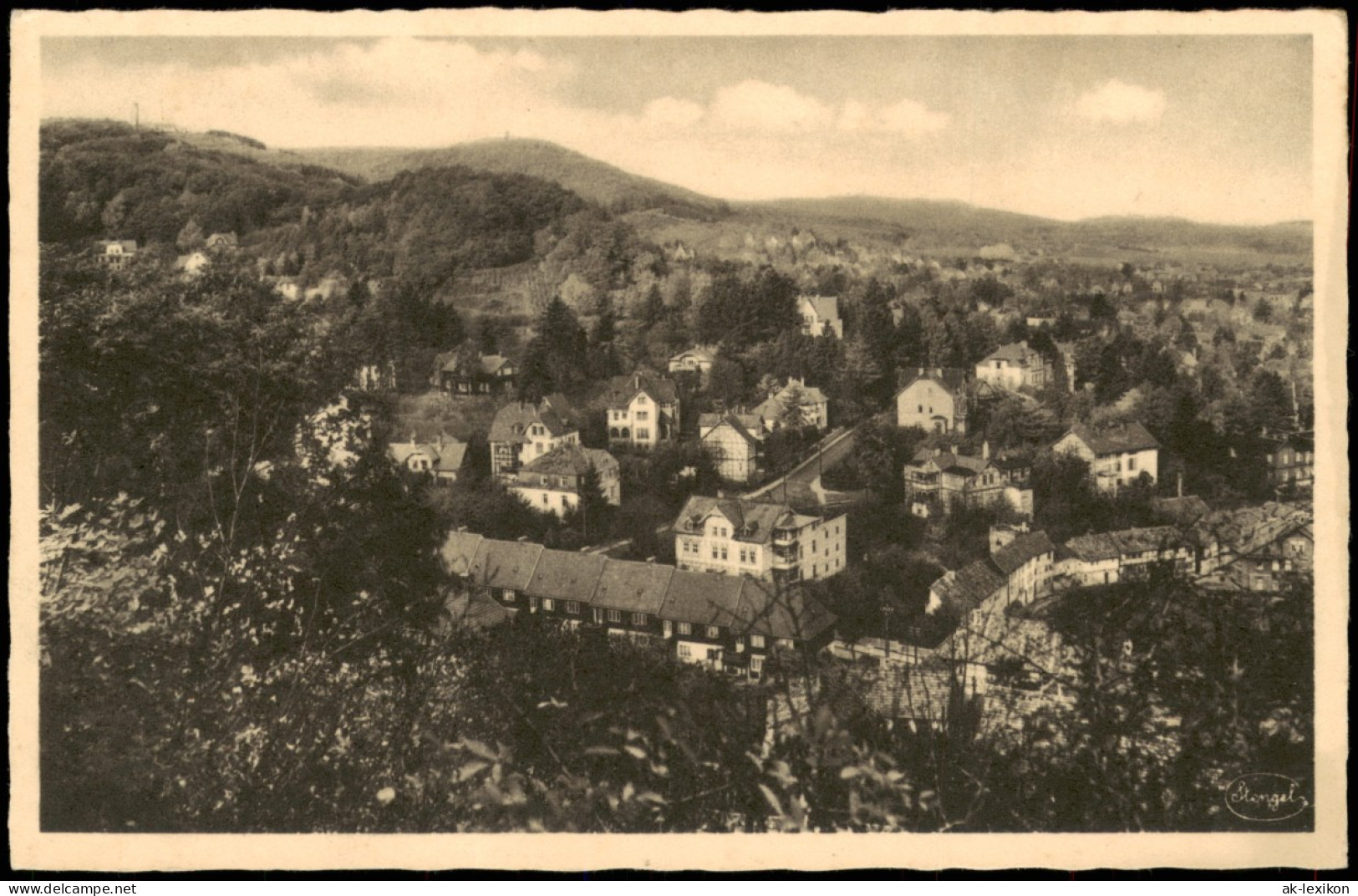 Bad Blankenburg Panorama-Ansicht Blick Vom Schloß Nach Der Kaiserwarte 1930 - Bad Blankenburg