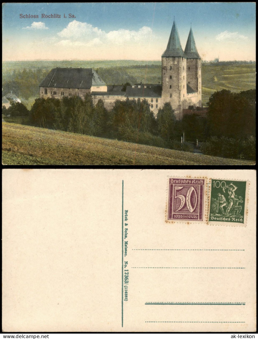 Ansichtskarte Rochlitz Schloss Rochlitz Sachsen (Castle Building) 1920 - Rochlitz