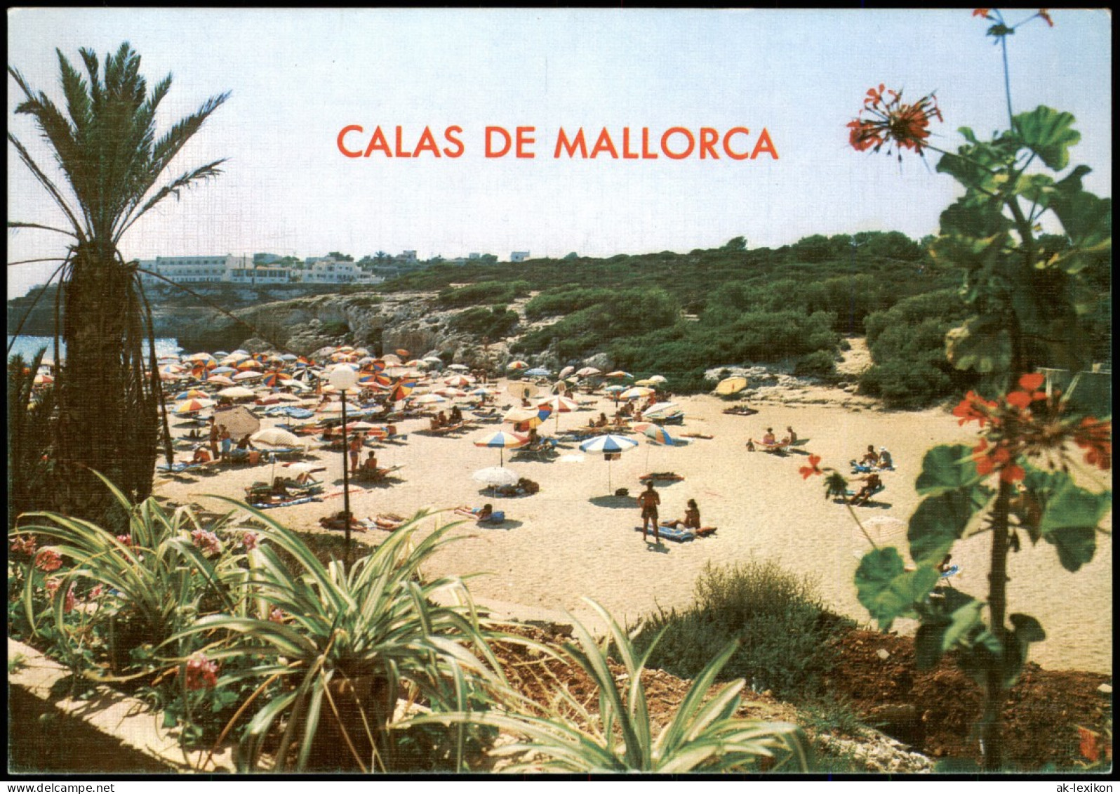 Postales Mallorca CALAS DE MALLORCA Strand Mittelmeer Balearen 1988 - Sonstige & Ohne Zuordnung