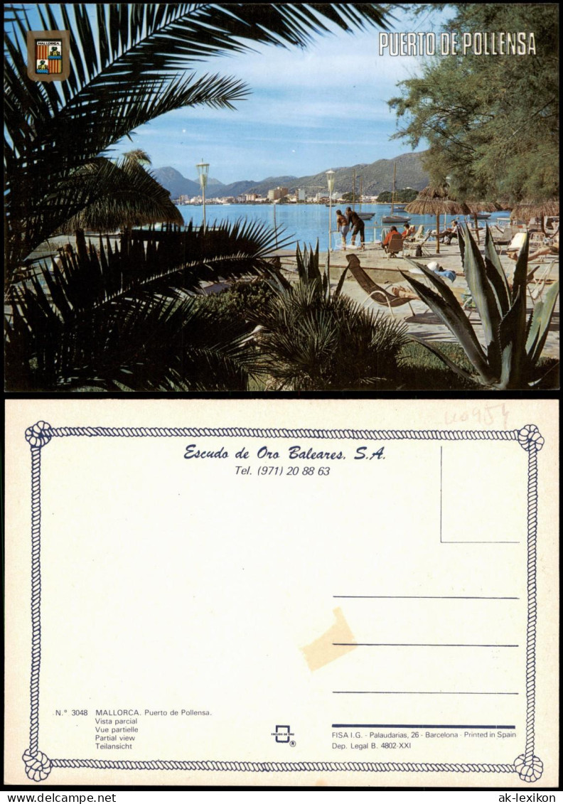 Postales Mallorca MALLORCA Puerto De Pollensa Vista Parcial 1980 - Sonstige & Ohne Zuordnung