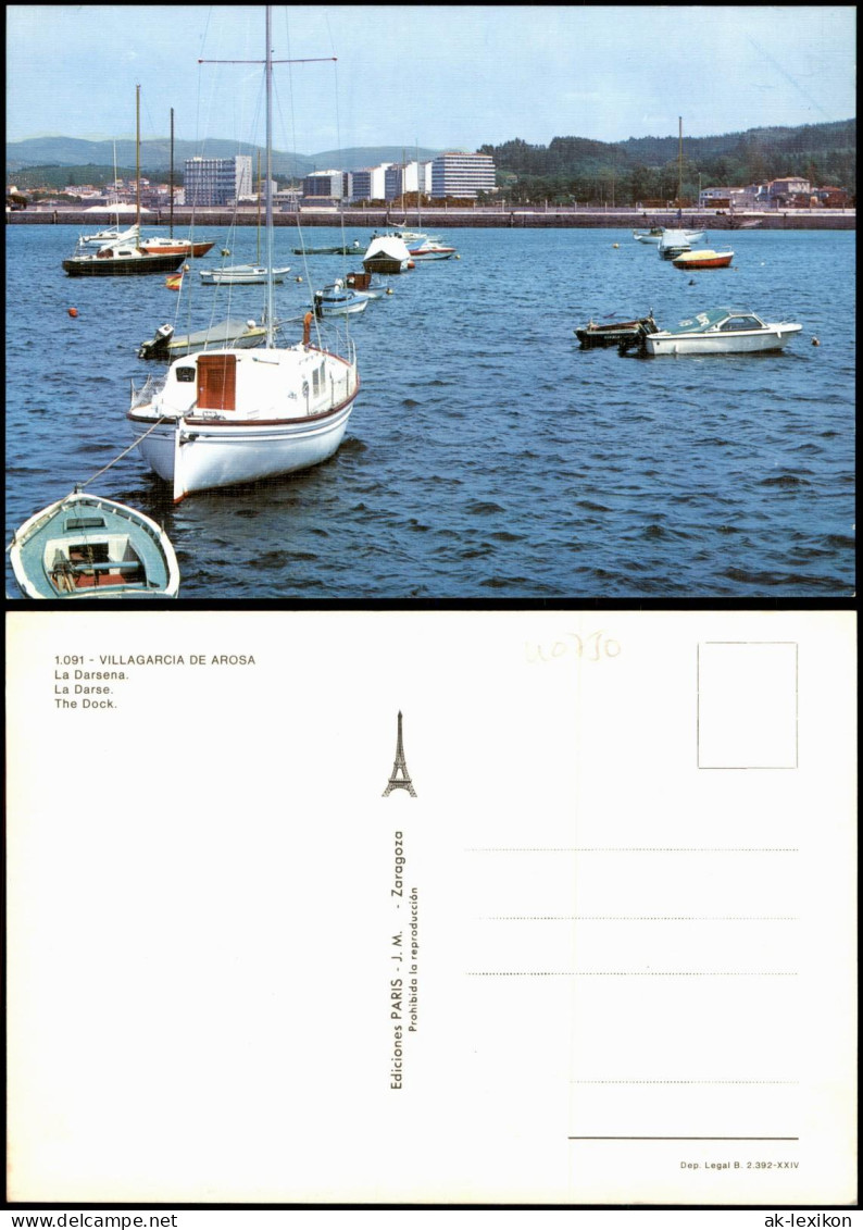 Postales Vilagarcía De Arousa La Darsena La Darse The Dock 1990 - Sonstige & Ohne Zuordnung