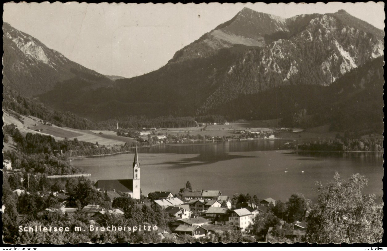 Ansichtskarte Schliersee Schliersee Mit Brecherspitze 1956 - Schliersee