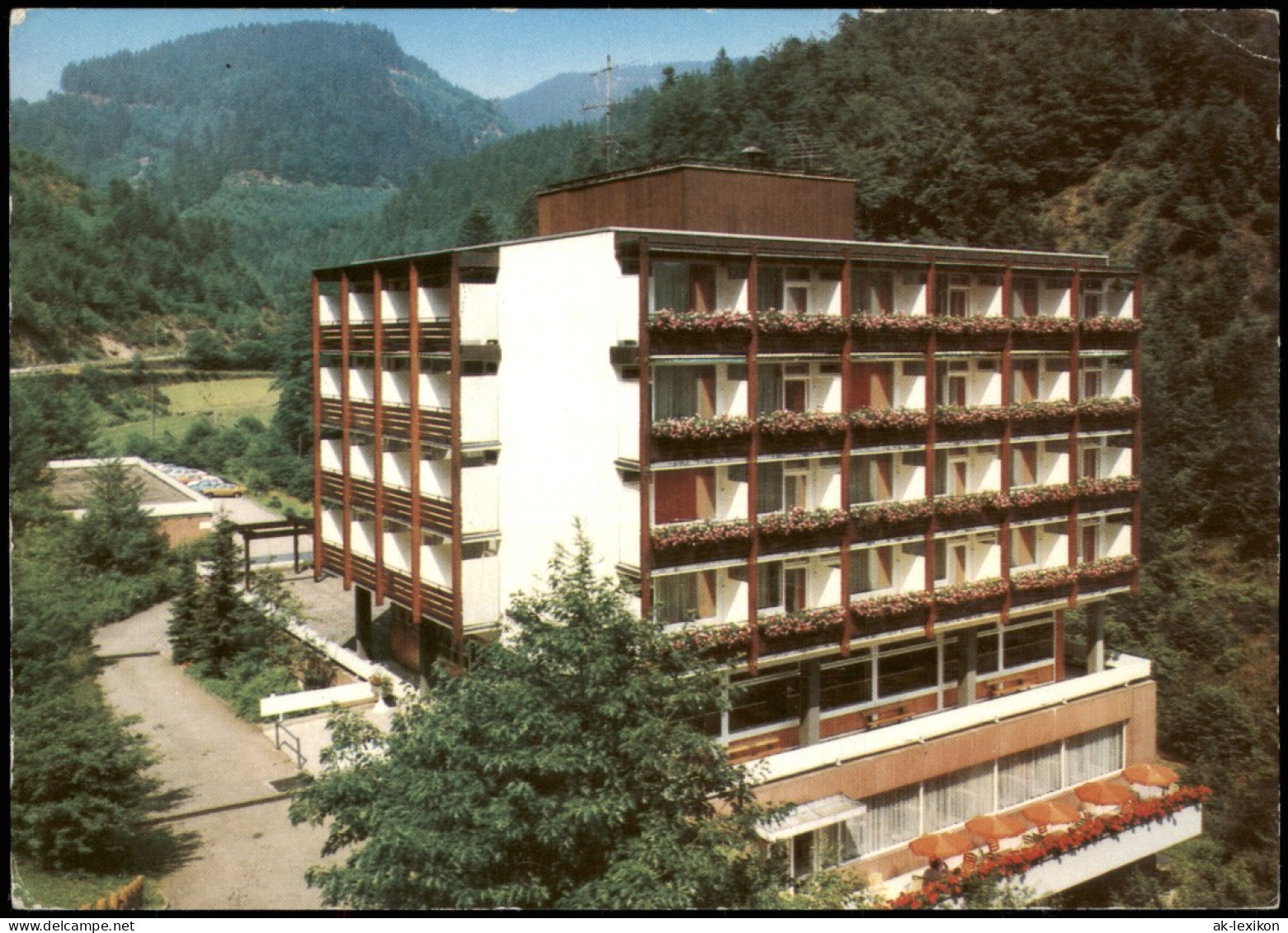 Ansichtskarte Oppenau Erholungsheim Haus Wasserfall - Lierbach 1984 - Oppenau