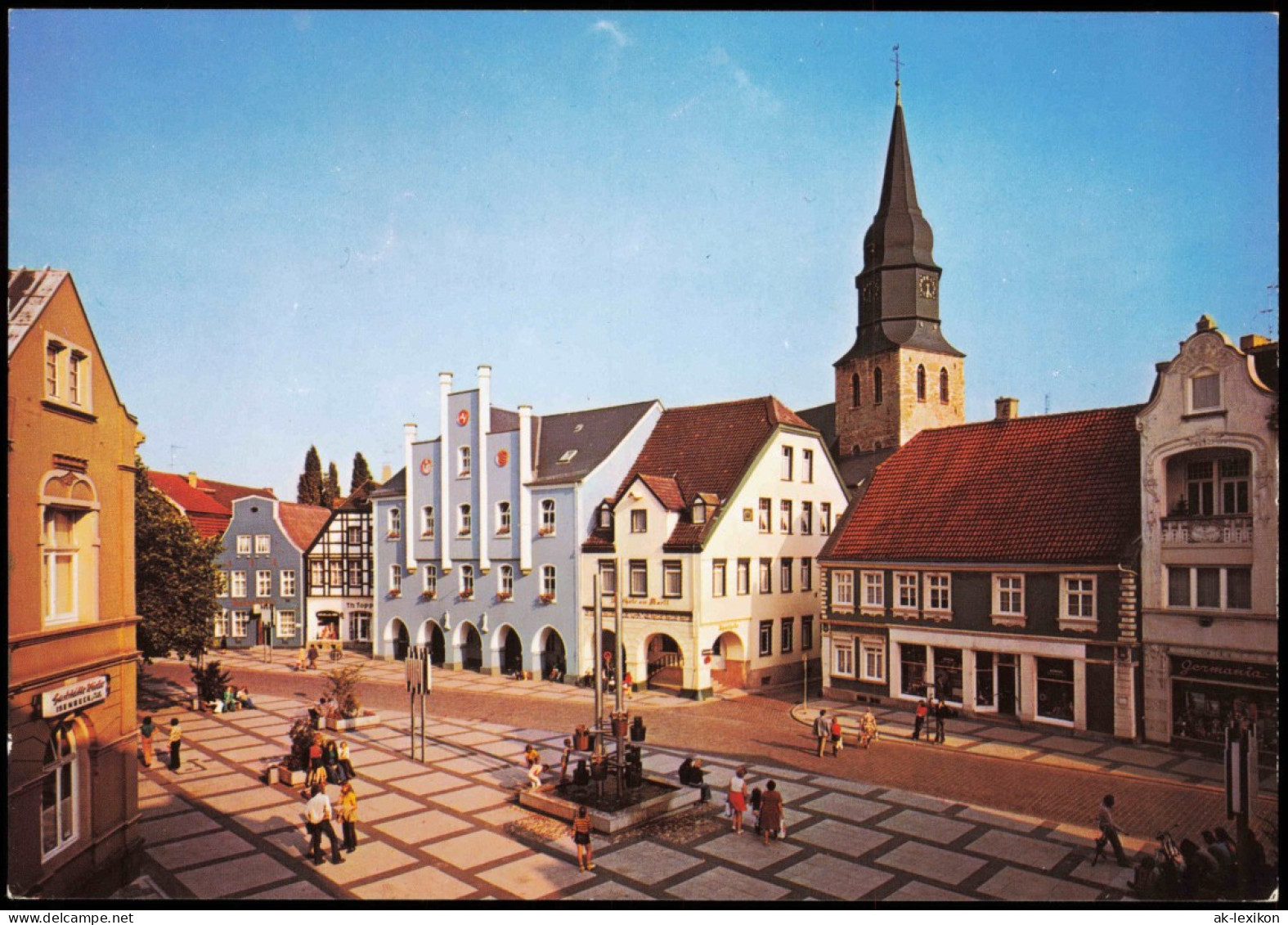 Ansichtskarte Beckum Marktplatz Mit Rathaus 1975 - Beckum