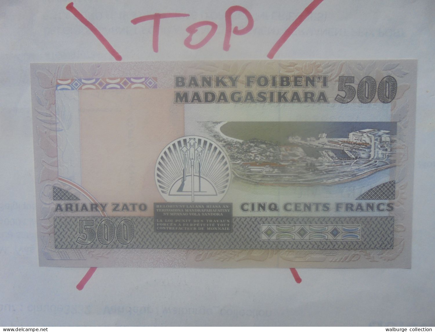 MADAGASCAR 500 FRANCS ND (1988-93) Neuf  (B.33) - Madagascar