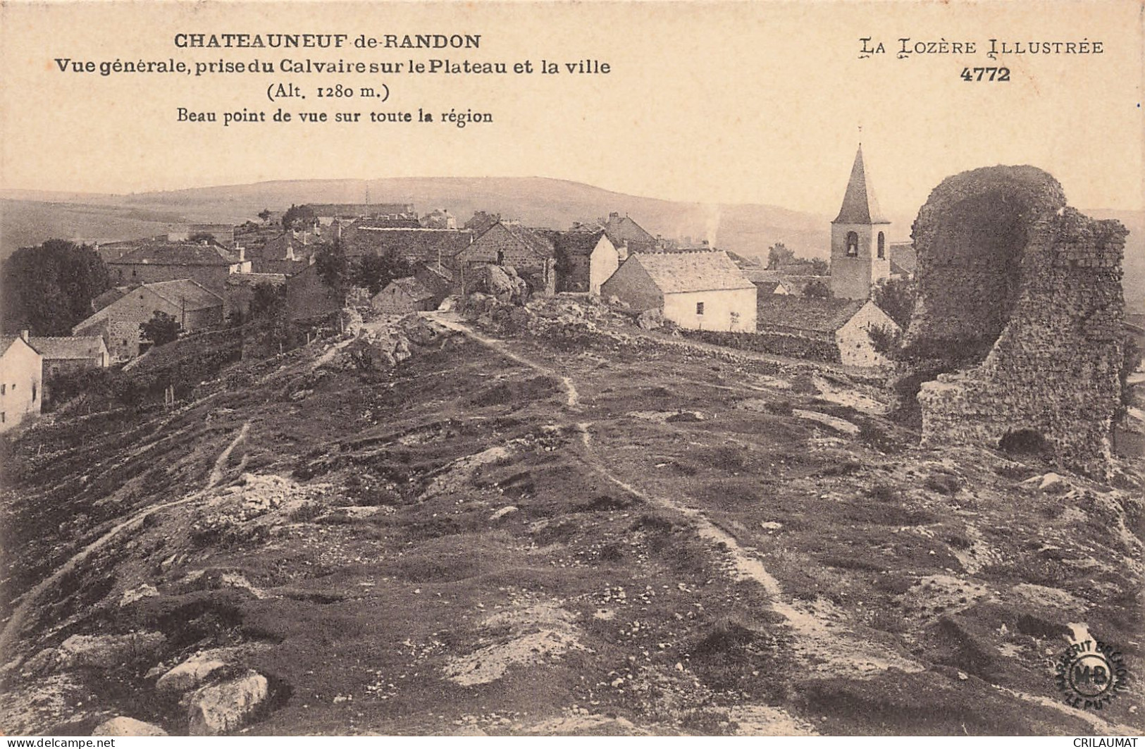 48-CHATEAUNEUF DE RANDON-N°T5251-C/0317 - Chateauneuf De Randon