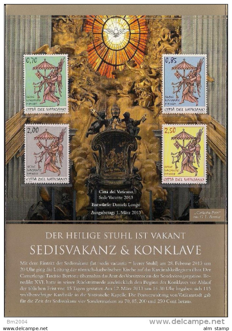 2013 Vatikan Mi. 1766-9 **MNH  Sedisvakanz & Konklave Postedtion - Ungebraucht