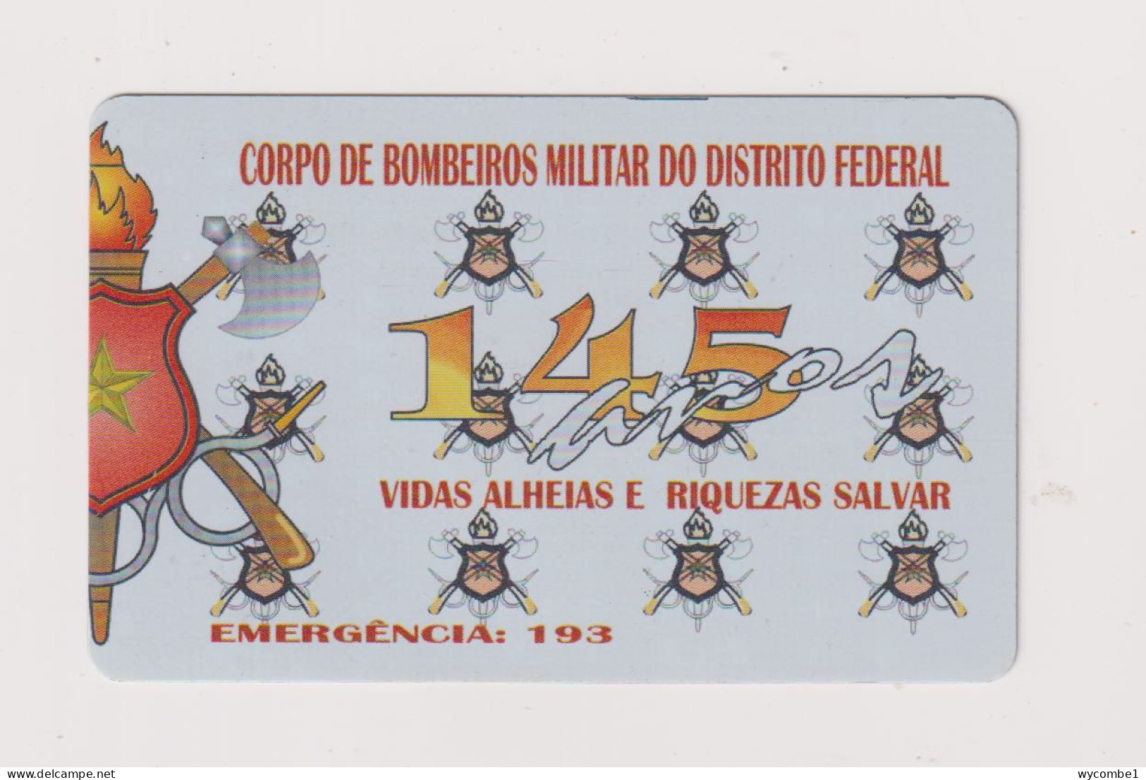 BRASIL - Fire Service Inductive Phonecard - Brasilien