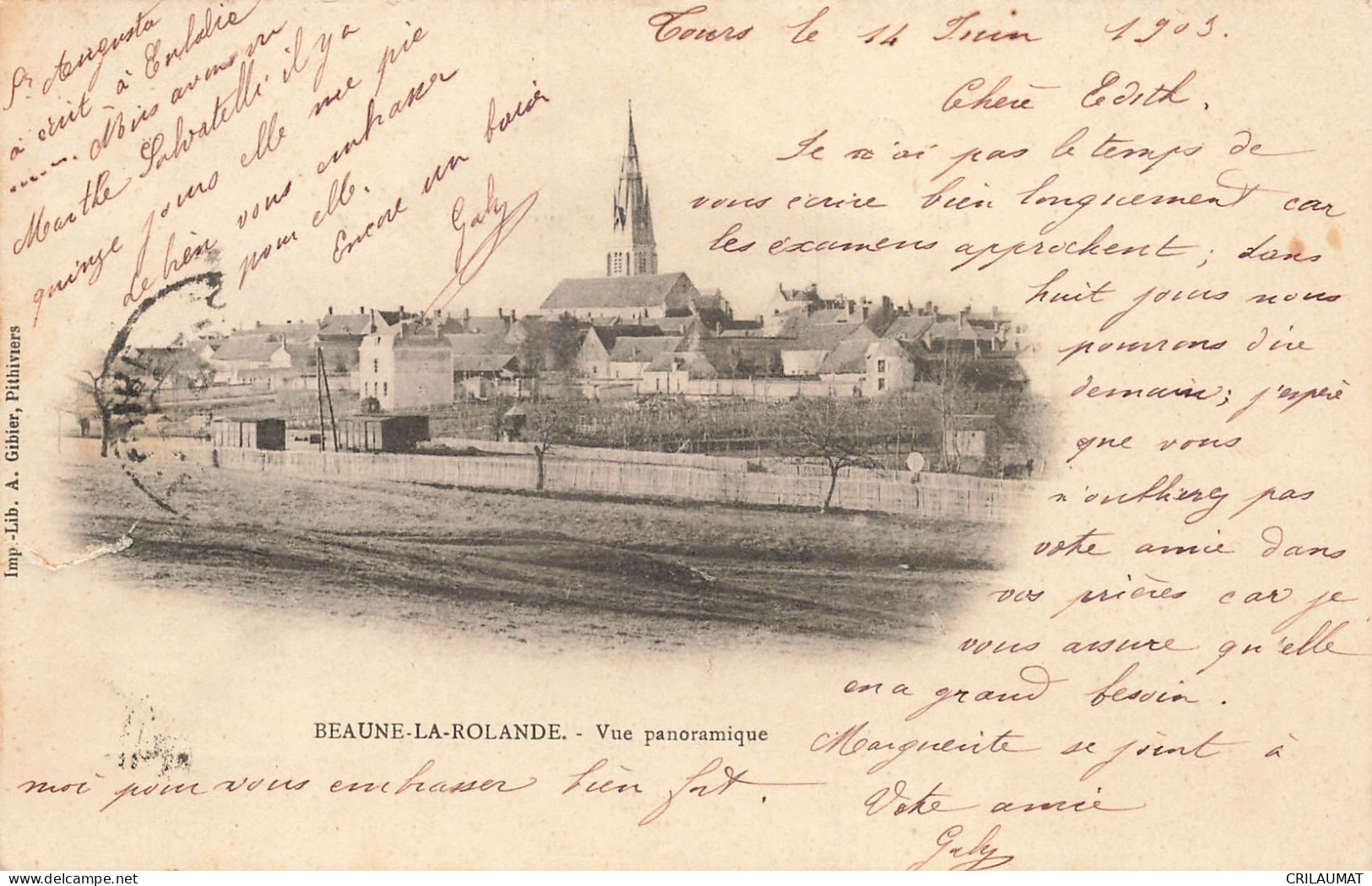 45-BEAUNE LA ROLANDE-N°T5253-B/0387 - Beaune-la-Rolande