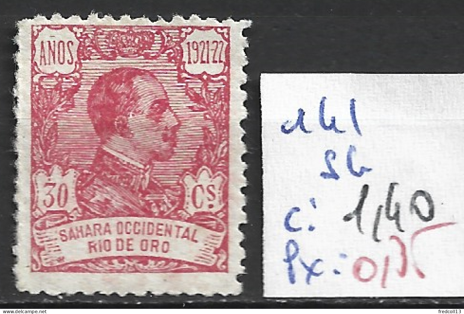 RIO DE ORO 141 Sans Gomme Côte 1.40 € - Rio De Oro