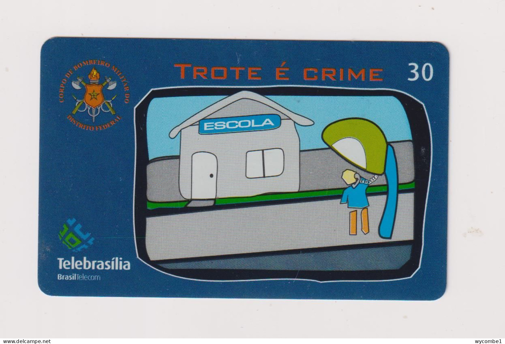 BRASIL - Anti School Hazing Inductive Phonecard - Brazil