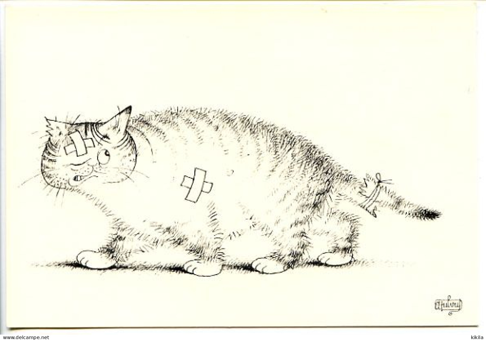 CPSM 10.5 X 15 Illustrateur  Albert DUBOUT   Extrait De "Entre Chats"  Ed Du Livre 1962 - Dubout