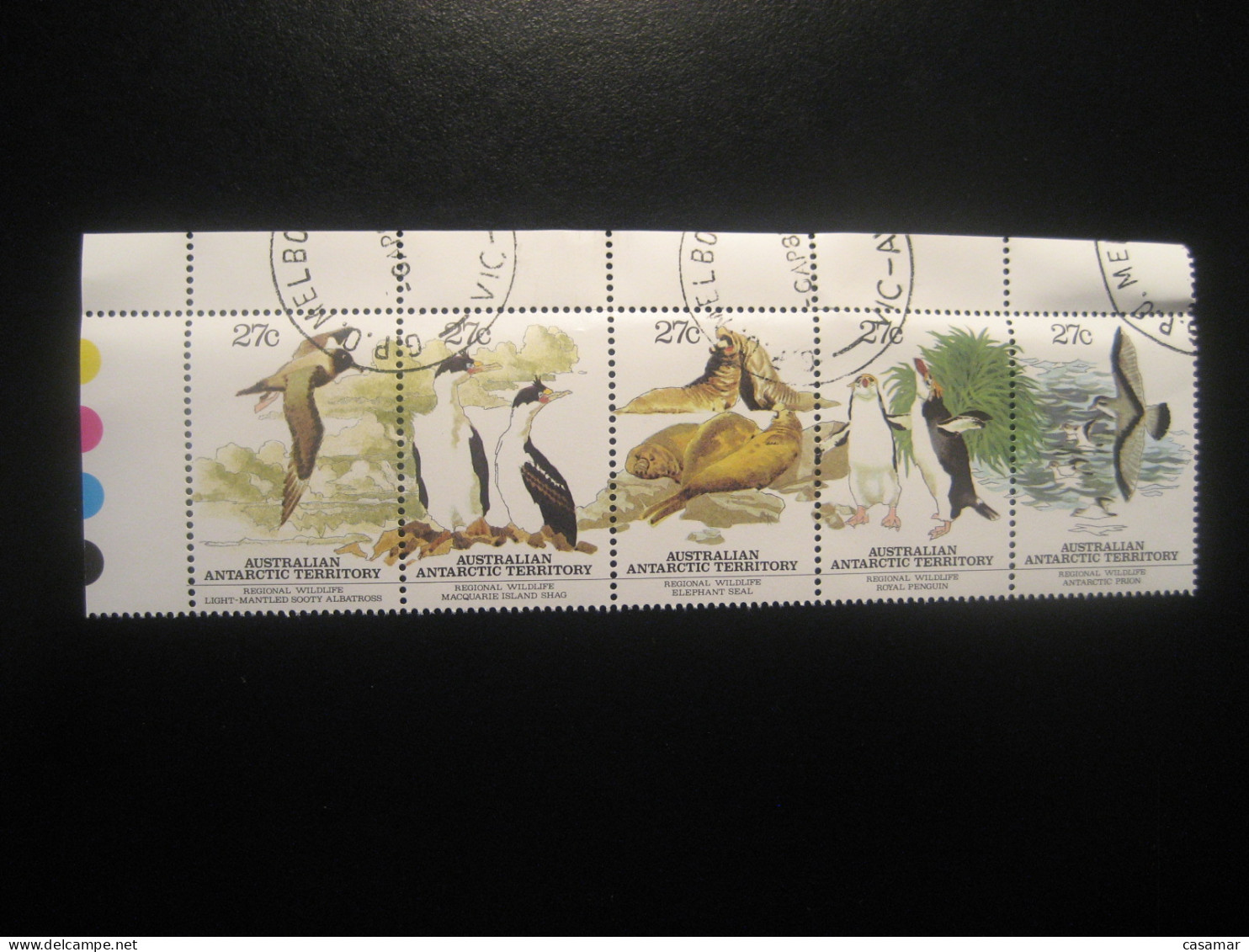 MELBOURNE 1983 Yvert 55/9 Cancel Albatross Shag Elephant Seal Penguin Prion Set AAT Australian Antarctic Territory - Oblitérés