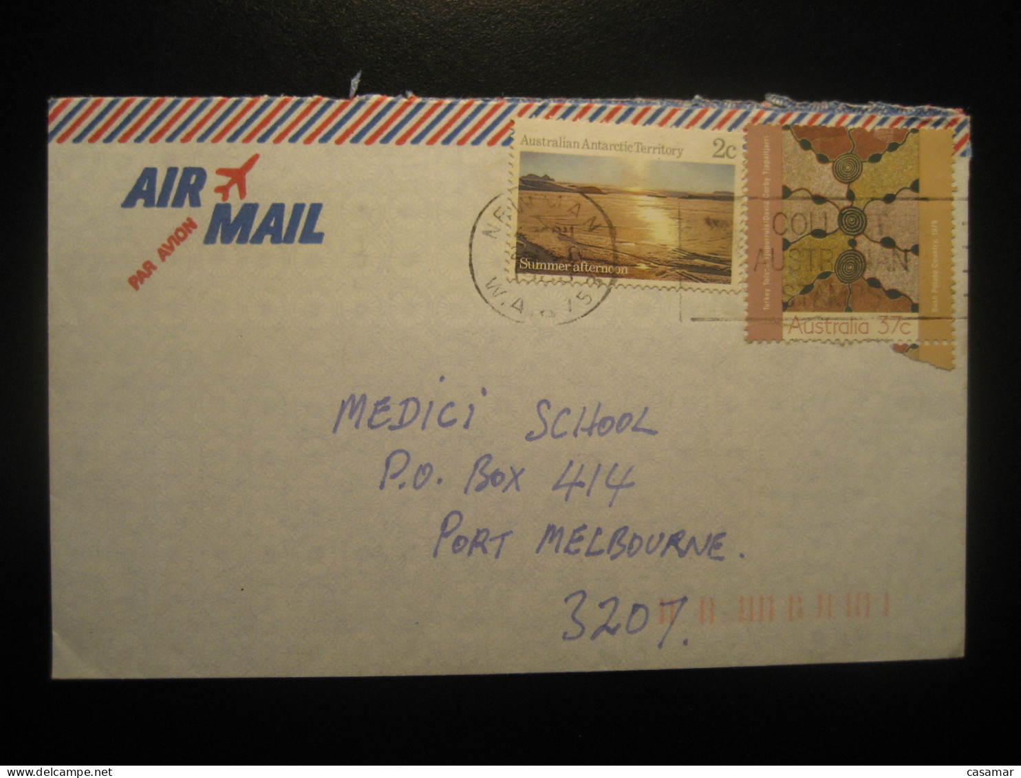 NEWMAN 198? Summer Afternoon Cancel Air Mail Cover AAT Australian Antarctic Territory Antarctics Antarctica - Cartas & Documentos