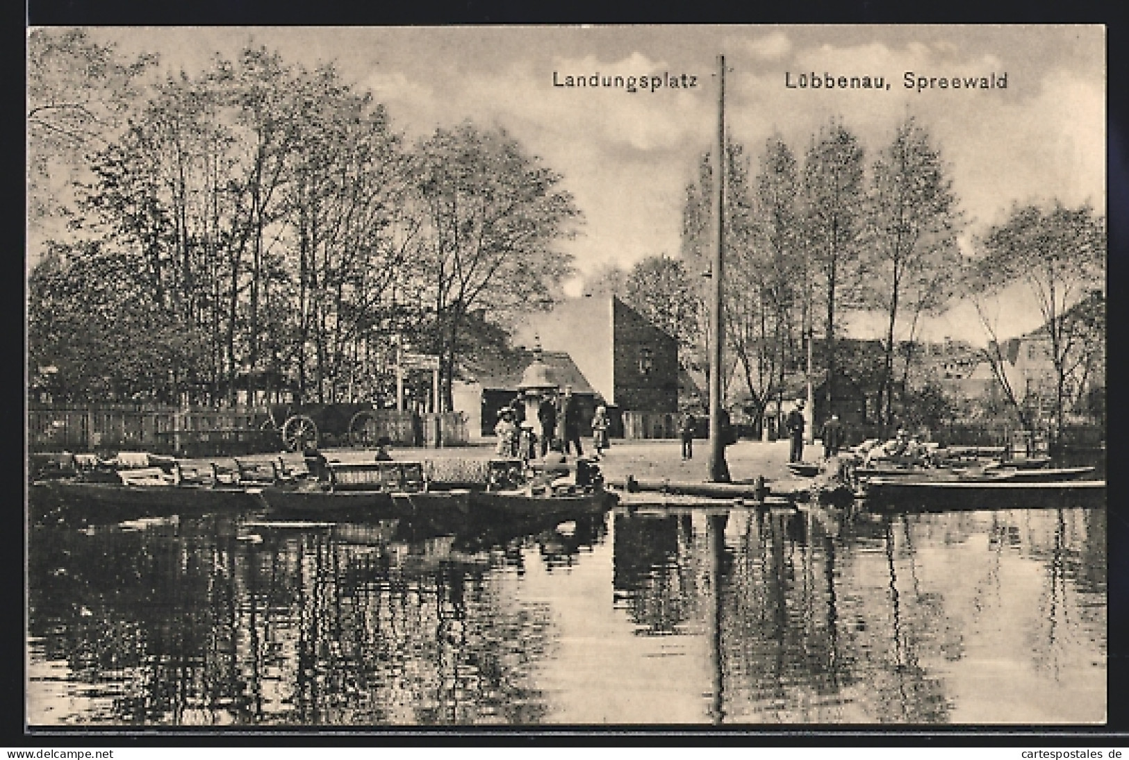 AK Lübbenau /Spreewald, Landungsplatz  - Luebbenau