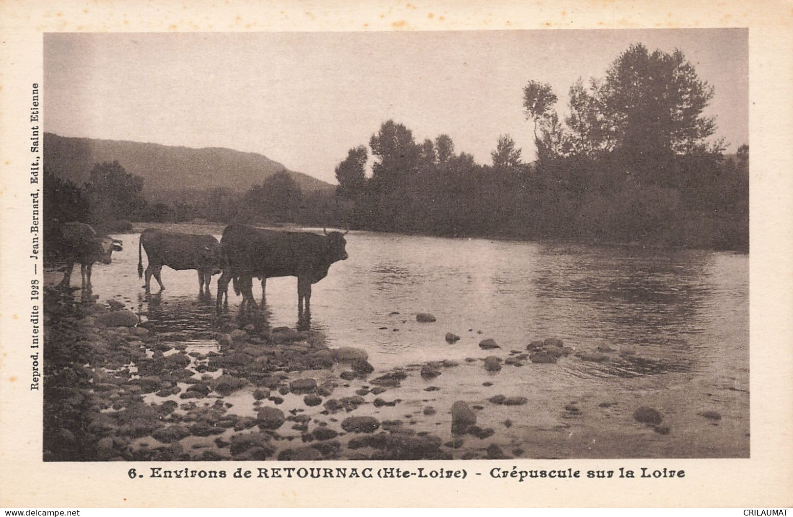 43-RETOURNAC CREPUSCULE SUR LA LOIRE-N°T5257-G/0207 - Retournac