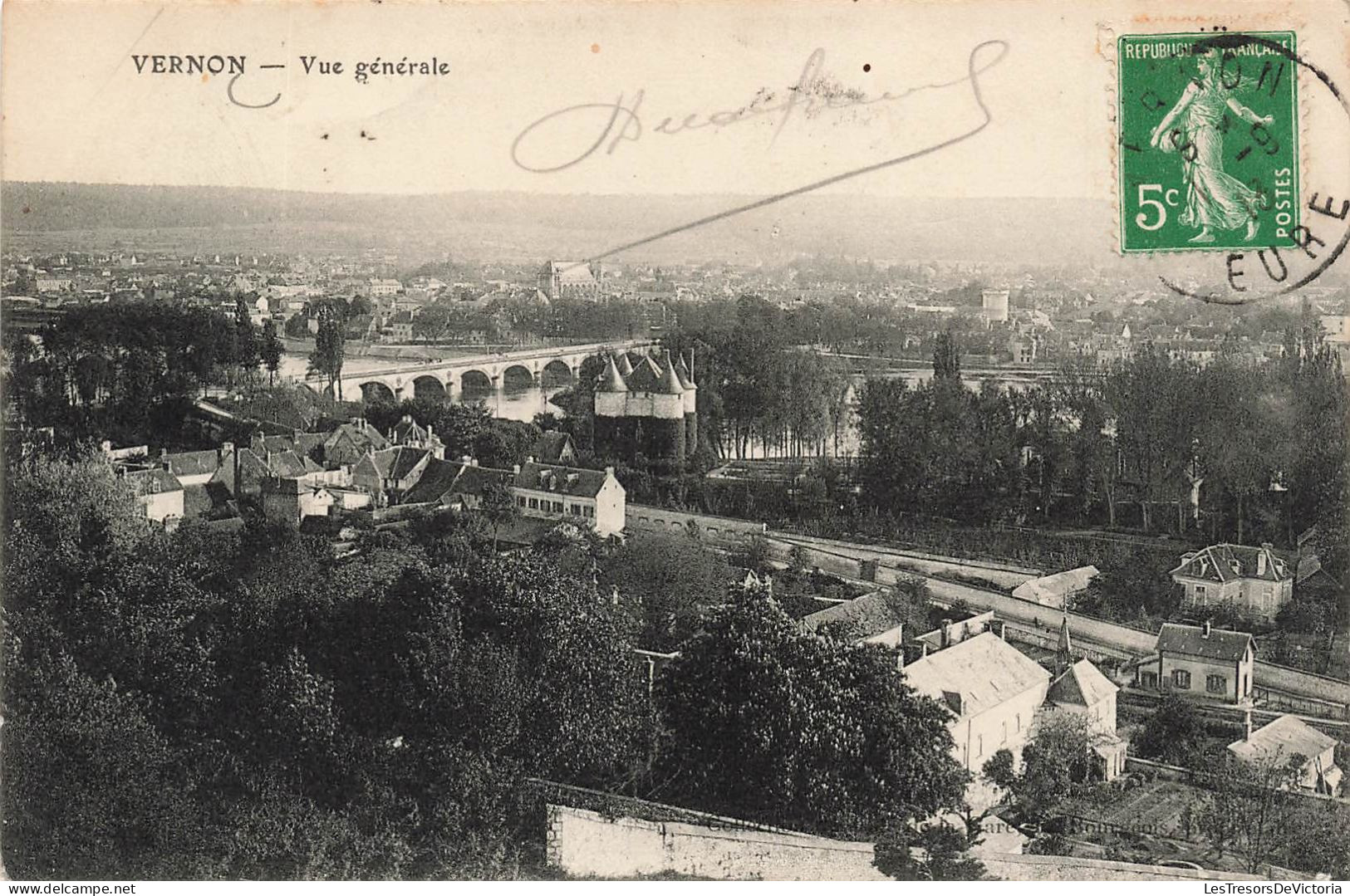 FRANCE - Vernon - Vue Générale - Carte Postale Ancienne - Vernon