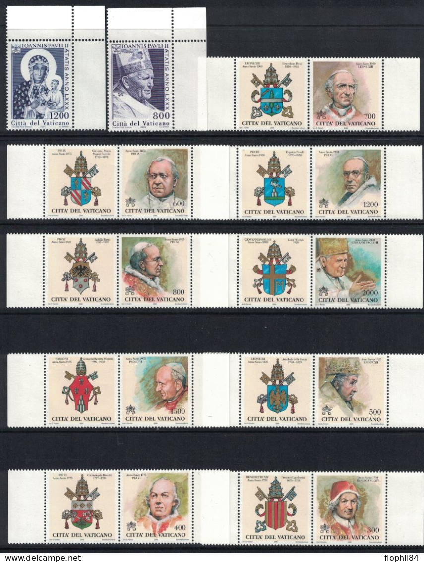 VATICAN - ANNEE 2000 EN POCHETTE DE LA POSTE - NEUF - FACIALE 27€. - Unused Stamps