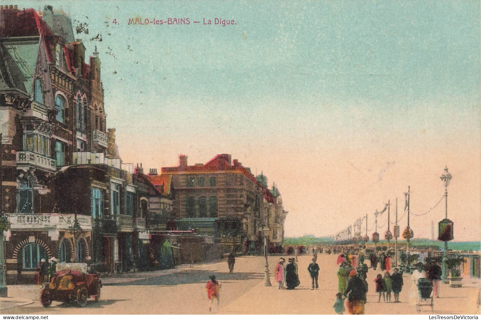 FRANCE - Malo Les Bains - La Digue - Vue Panoramique - Animé - Vue De Maisons - Monuments - Carte Postale Ancienne - Malo Les Bains