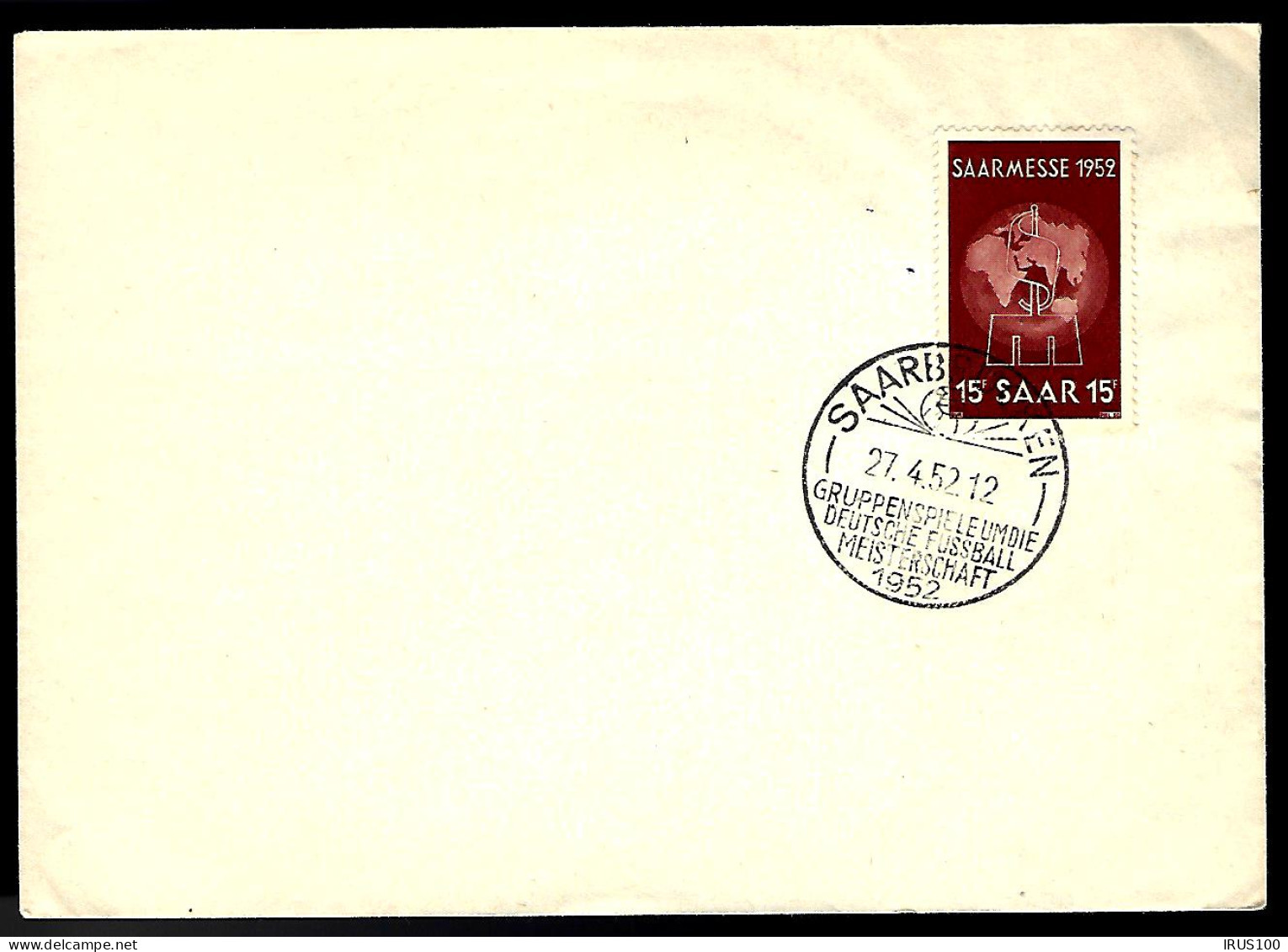 CHAMPIONNAT D'ALLEMAGNE DE FOOTBALL - 1952 -  - Cartas & Documentos