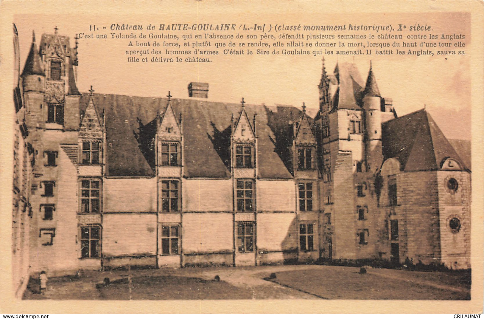 44-HAUTE GOULAINE-N°T5258-G/0237 - Haute-Goulaine