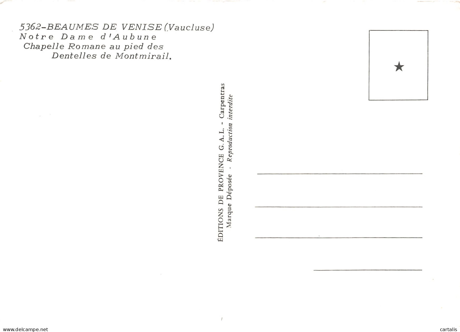 84-BEAUMES DE VENISE-N°C-4327-C/0147 - Beaumes De Venise