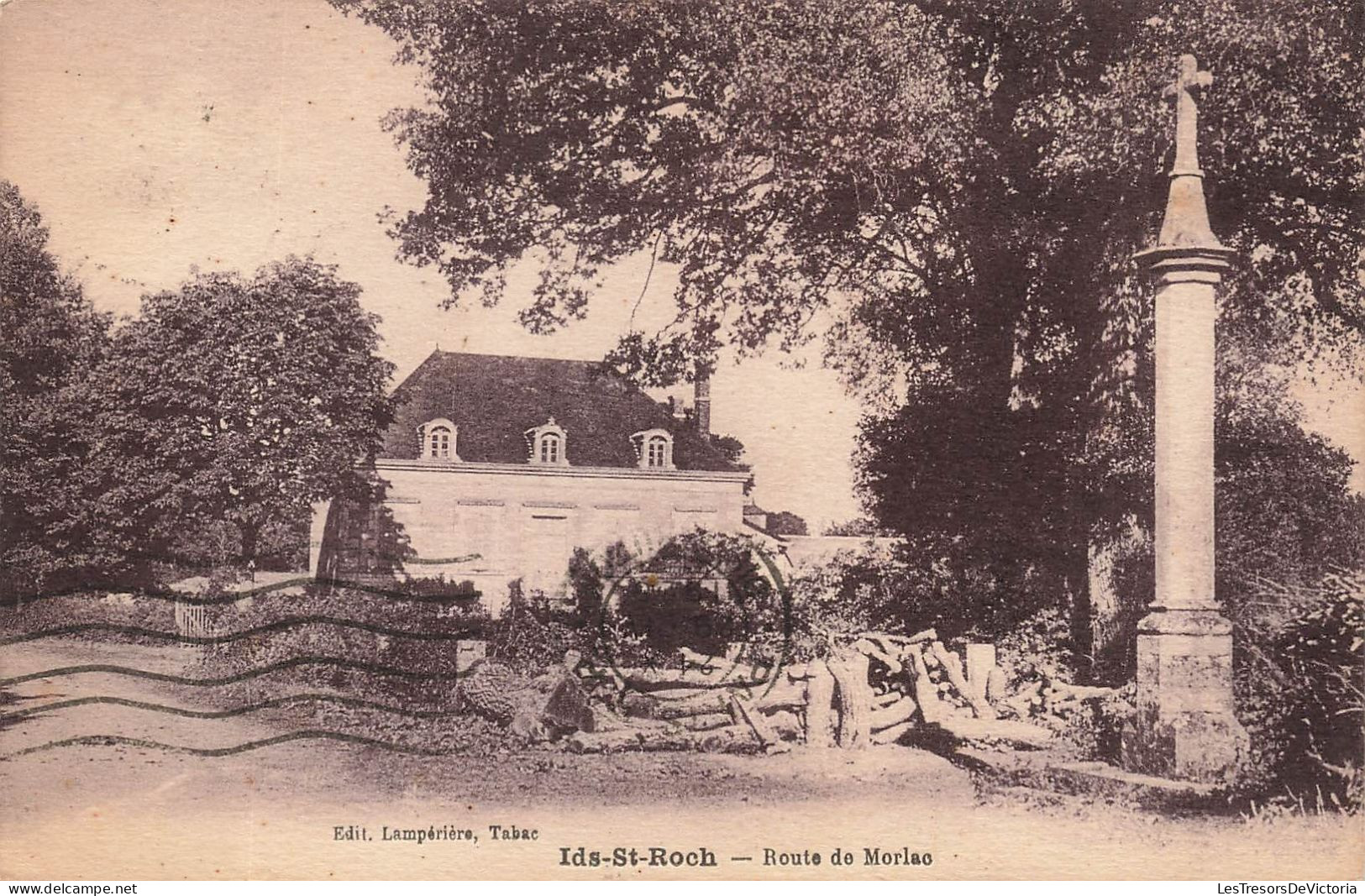 FRANCE - Ids St Roch - Route De Morlac - Edit Lampérière Tabac - Vue Générale - Carte Postale Ancienne - Saint-Amand-Montrond