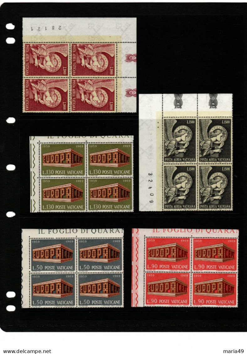 Vatican City  L Mint Never Hinged Stamps 5 Block Of 4  Lot 63 - Mezclas (max 999 Sellos)