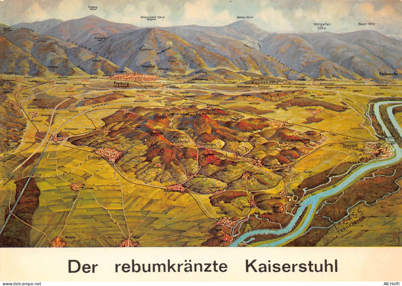 Kaiserstuhl - Panoramakarte Kaiserstuhl - Emmendingen