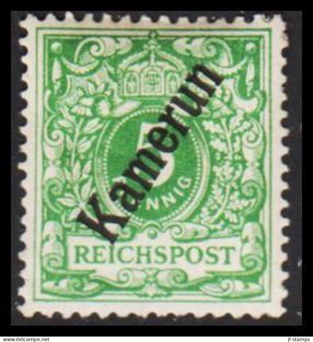 1897. Kamerun 5 Pf. REICHSPOST. Hinged.  (Michel 2) - JF543797 - Camerún