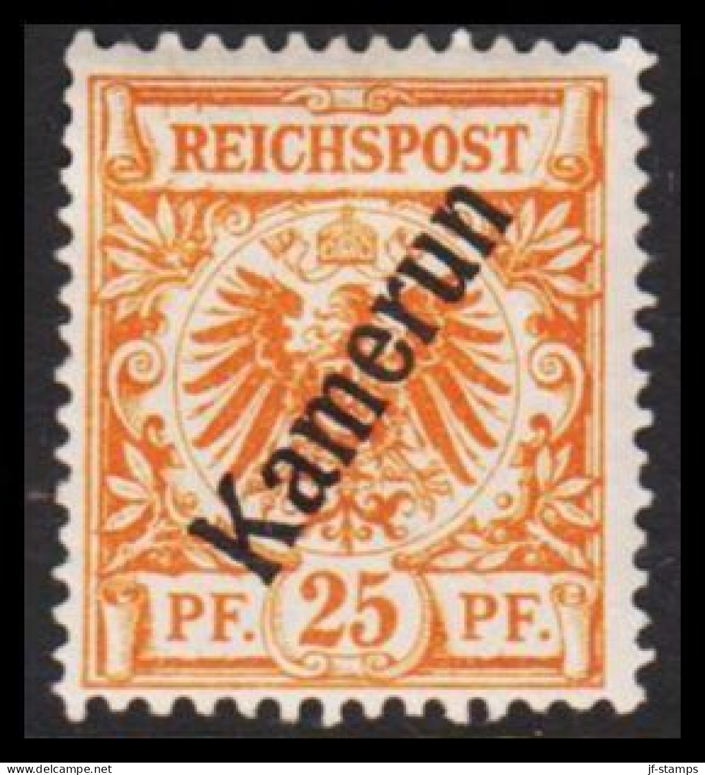 1897. Kamerun 25 Pf. REICHSPOST. Hinged. (Michel 5) - JF543801 - Cameroun