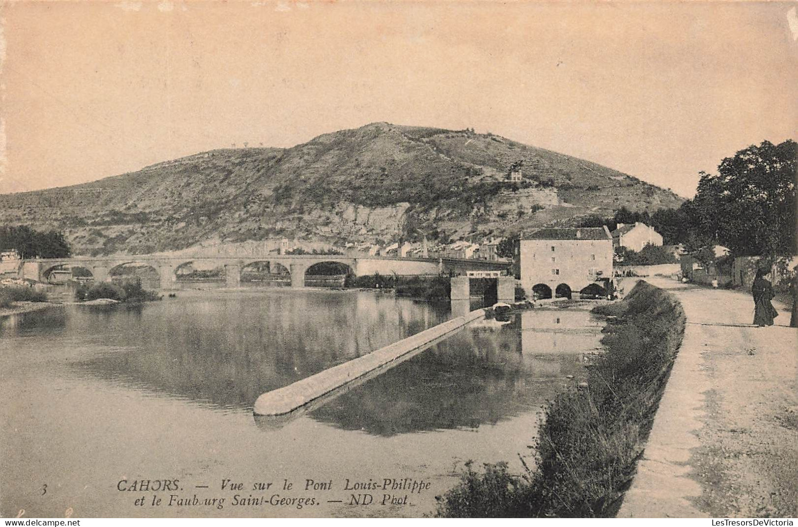 FRANCE - Cahors - Vue Sur Le Pont Louis Philippe Et Le Faubourg Saint Georges - Carte Postale Ancienne - Cahors