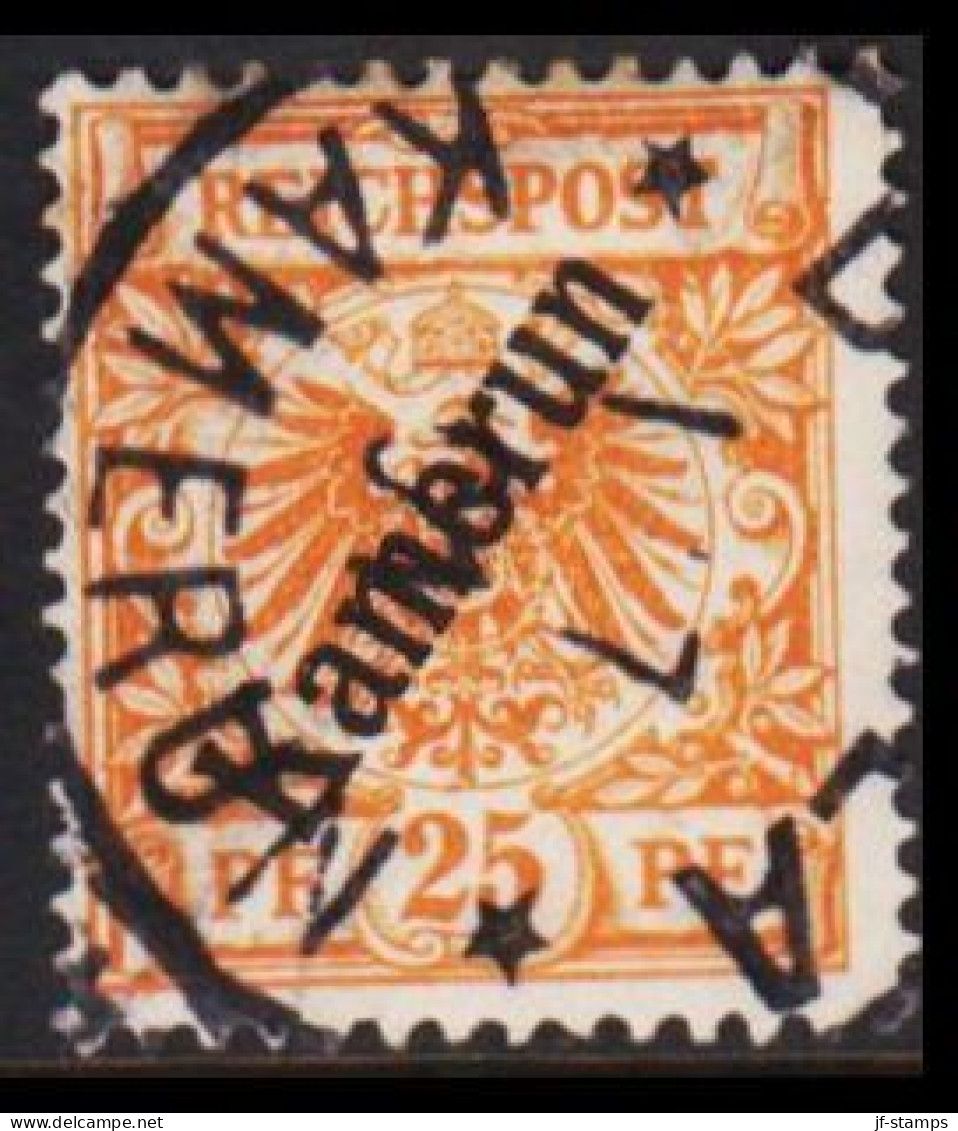 1897. Kamerun 25 Pf. REICHSPOST. Cancelled DUALA KAMERUN. (Michel 5) - JF543809 - Camerun