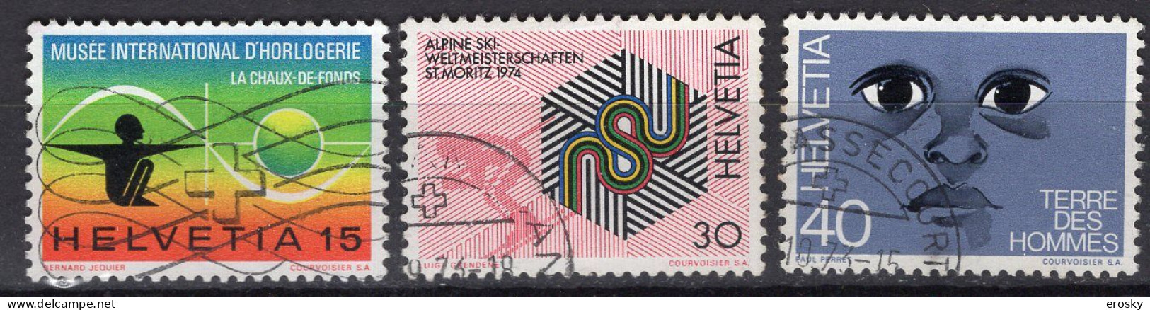 T2270 - SUISSE SWITZERLAND Yv N°930/32 - Usati