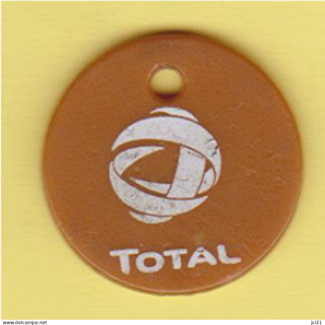 Jeton De Caddie  " TOTAL " Huile Carburant Essence_j559 - Moneda Carro