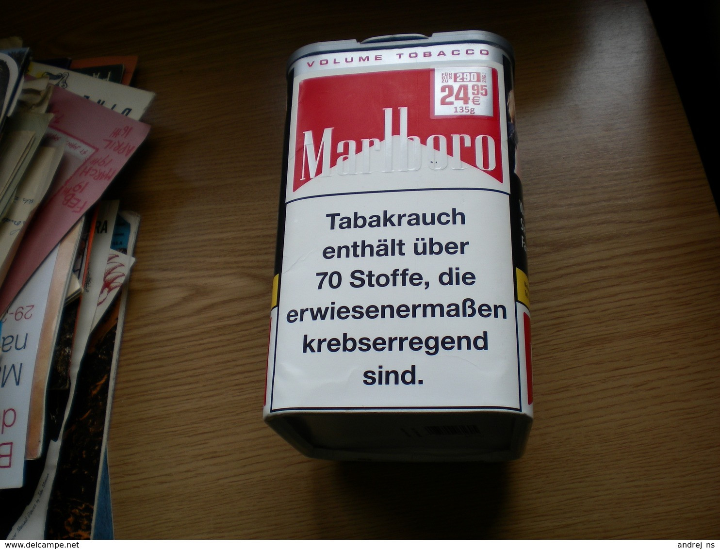Marlboro Volume Tobacco XL Big Box - Schnupftabakdosen (leer)