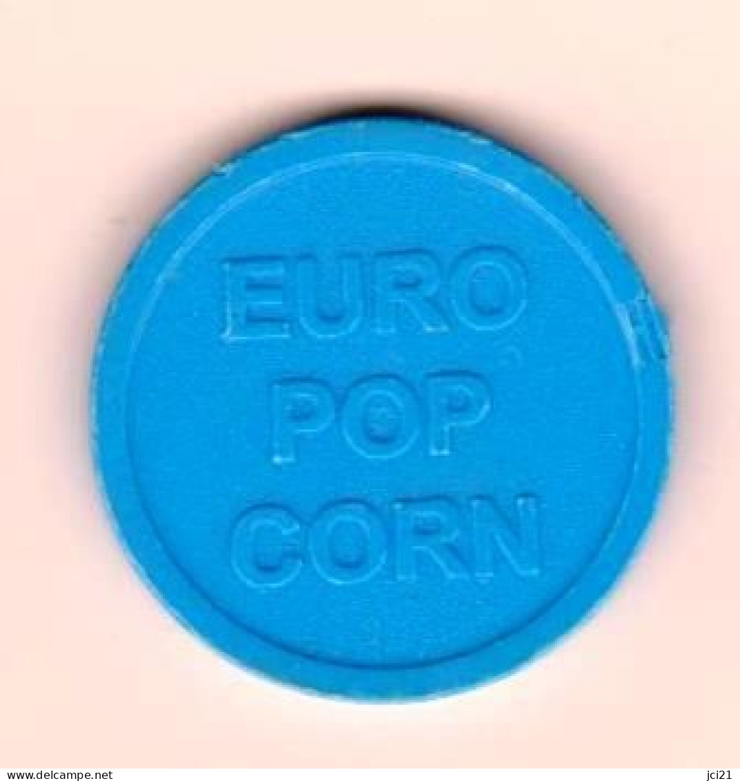 Jeton " EURO POP CORN " Au Diamètre De La Pièce De 50cts _Je136 - Gettoni Di Carrelli